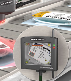 Banner Engineering S Ivu Machine Mountable Remote Display Provides